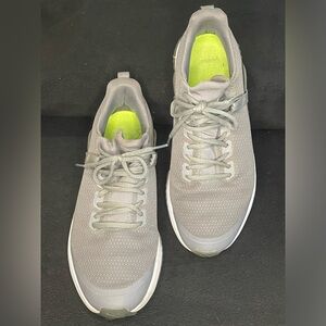 Puma athletic shoes, men’s, size 9.5, grey, good condition